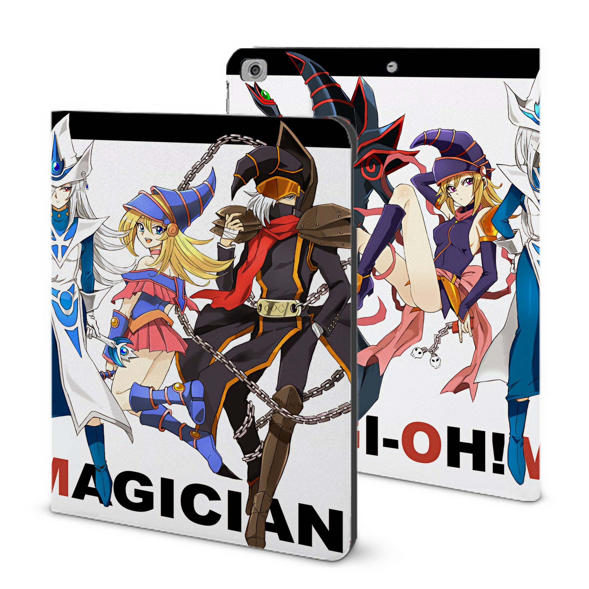 （画像用） 遊☆戯☆王 Yu-Gi-Oh! IPad ケース ブック型 PUレザー TPU 耐衝撃 軽量 薄型 ペン収納なし 全面保護 IPad 各モデル対応